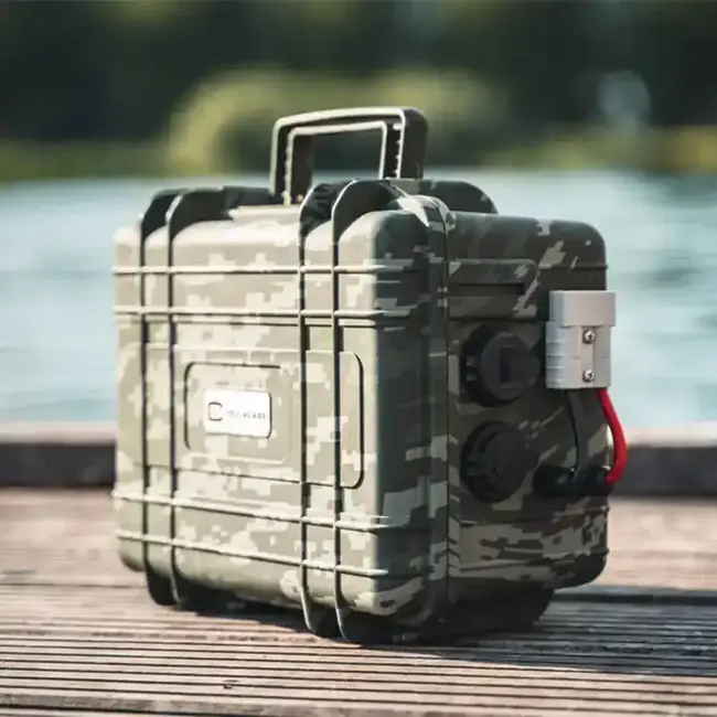 Voltacase outdoorbox 105ah camo (waterdicht ip67)