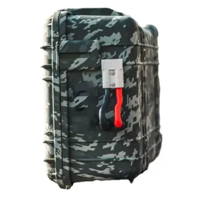 Voltacase outdoorbox 105ah camo (waterdicht ip67)