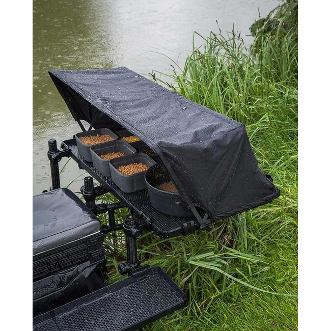 Matrix folding side tray storm cover