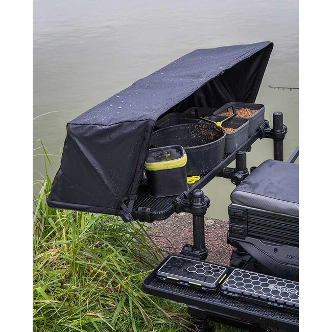 Matrix folding side tray storm cover