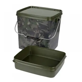 Trakker camo square container 13 liter (inclusief tray)