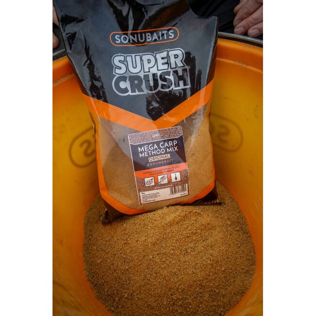 Sonubaits supercrush groundbait  mega carp method mix