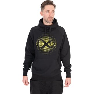 Matrix large fade logo hoody  black/lime