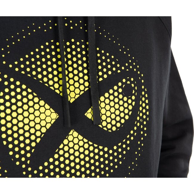 Matrix large fade logo hoody  black/lime