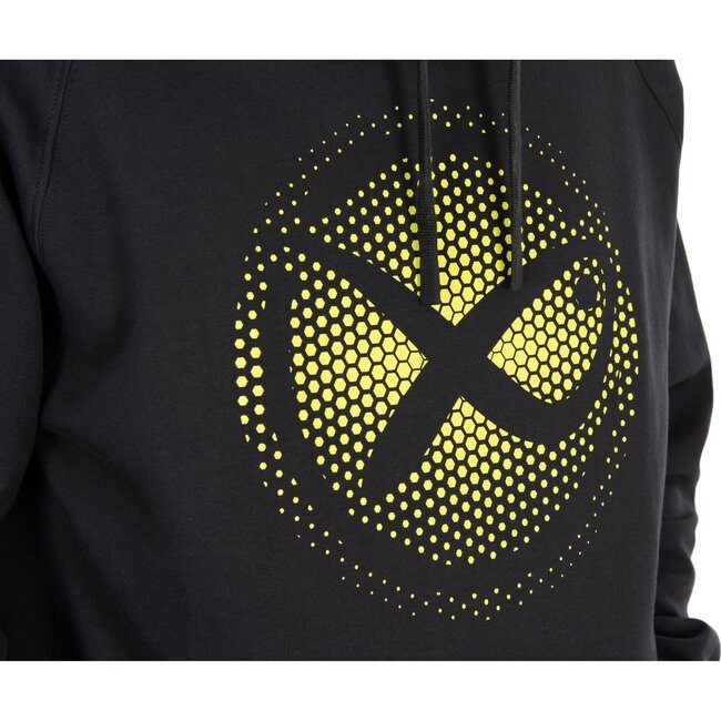Matrix large fade logo hoody  black/lime