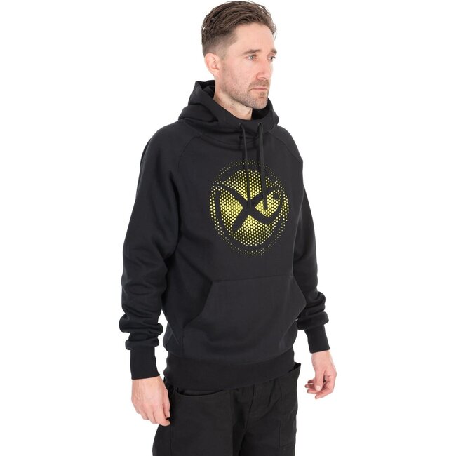 Matrix large fade logo hoody  black/lime