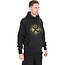 Matrix large fade logo hoody  black/lime