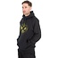 Matrix large fade logo hoody  black/lime