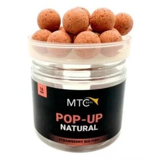 Mtc Baits strawberry big fish pop-ups hi-natural