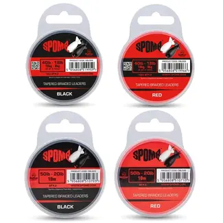 Spomb tapered braided leaders