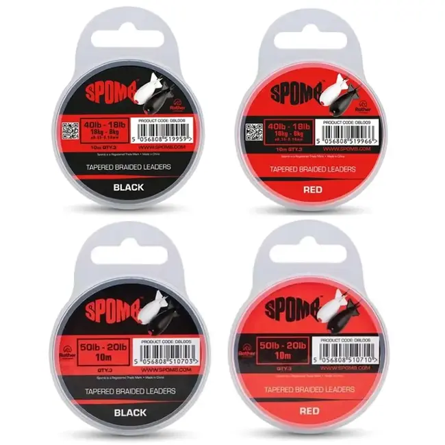 Spomb tapered braided leaders