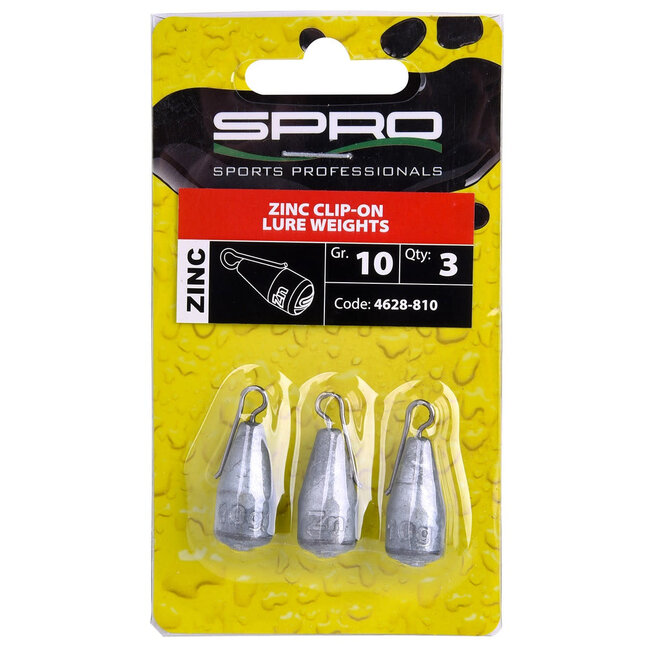 Spro zinc clip-on lure weights