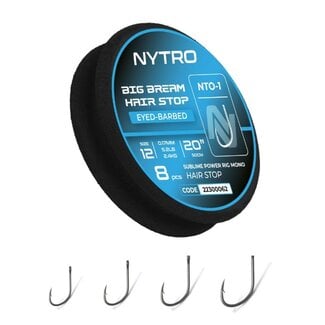 Nytro NTO1 Big Bream Hair-Stop Ready Tied Rigs Witvis Onderlijn