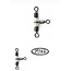 yuki triple swivel with luminious beads