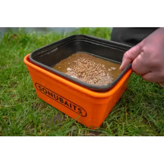 Sonubaits eva bait tub & strainer set