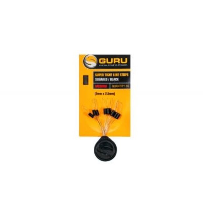 Guru super tight line stops squared black