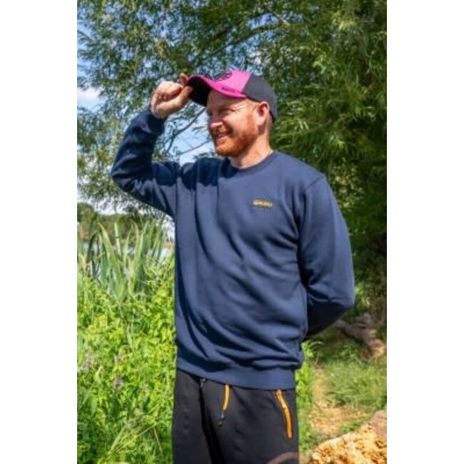 Guru patch crew neck navy