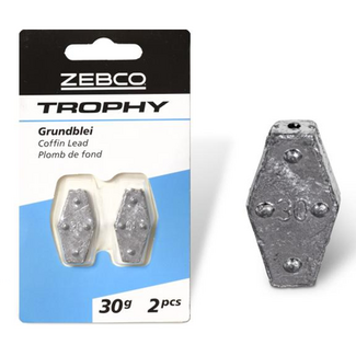 Zebco grunblei  -  botlood 30 gram  (2 stuks)