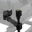 Preston rotating butt rest arm