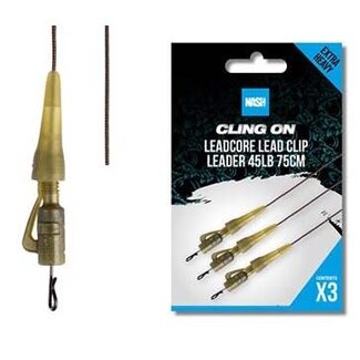 Nash cling on leadcore leadclip leader