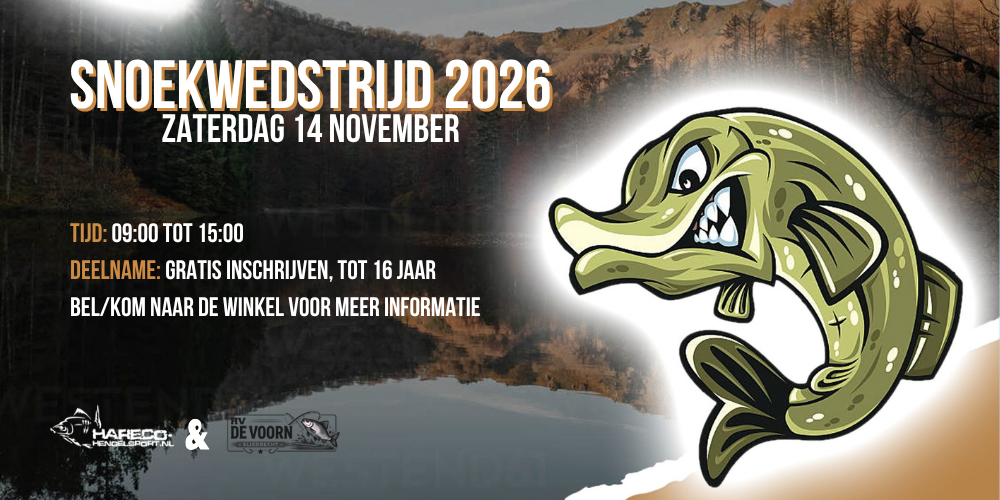 Zaterdag 14 november: Snoekwedstrijd 2026