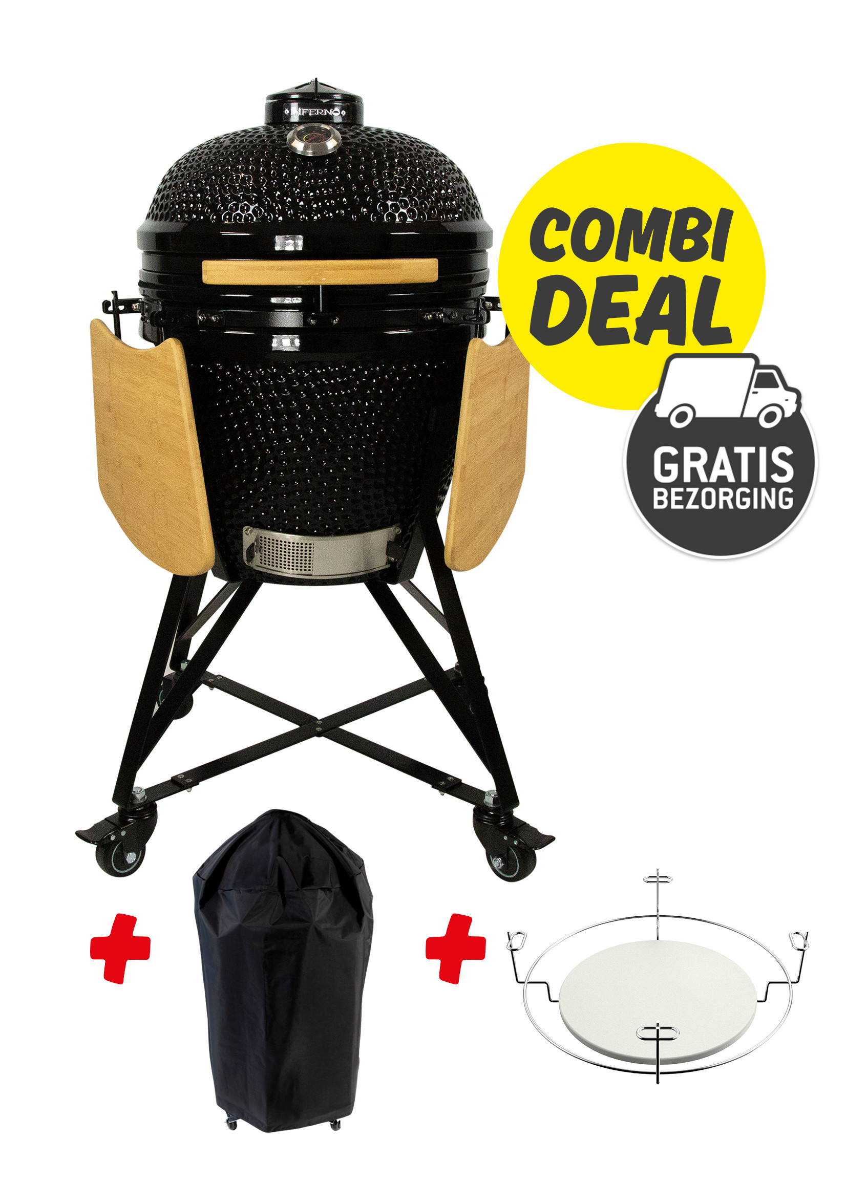 Inferno COMBIDEAL: Inferno Kamado Large + Platesetter + Hoes