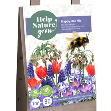 Jub Holland Happy Bee - 80 Mixed Flower Bulbs - For Attracting Bees - Budget Christmas Gift