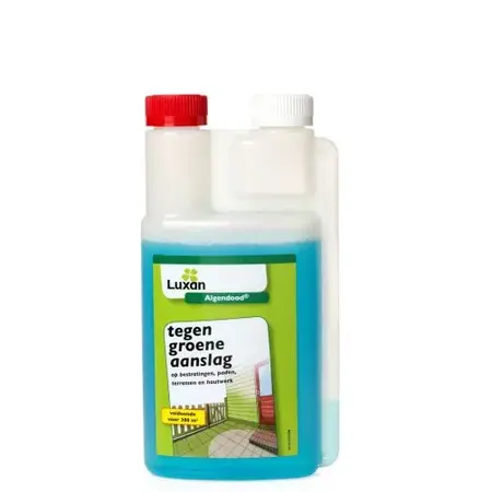 Luxan Algendood 500 ml. - Voor het verwijderen van groene aanslag op terras, schutting, muur..