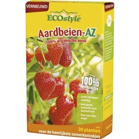 ECOstyle Aardbeien Mest - AZ 800 Gram - Voor 30 Planten - Moestuin
