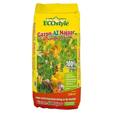ECOstyle Lawn Fertiliser AZ Autumn 10 Kg. - For 200 m2 - Extra protection against winter