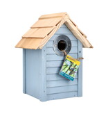 Birdhouse Blue - Beach House Aruba Blue - Nesting box - Great Tit - Sparrow - Blue Tit - Budget Christmas Gift