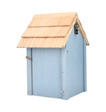 Vogelhuisje Blauw - Strandhuis Aruba Blue - Nestkast - Koolmees - Mussen - Pimpelmees - Budget Sinterklaas - Kerst Cadeautjes
