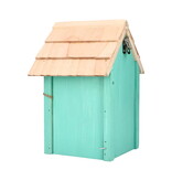 Vogelhuisje Groen - Strandhuis Curacao Green - Nestkast - Koolmees - Mussen - Pimpelmees - Budget Sinterklaas - Kerst Cadeautjes