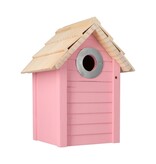 Vogelhuisje Roze - Strandhuis Sint Maarten Roze - Nestkast - Koolmees - Mussen - Pimpelmees - Budget Sinterklaas - Kerst Cadeautjes