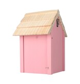 Vogelhaus Rosa - Strandhaus Saint Martin Rosa - Nistkasten - Kohlmeise - Spatz - Blaumeise - Weihnachten Budget Geschenk