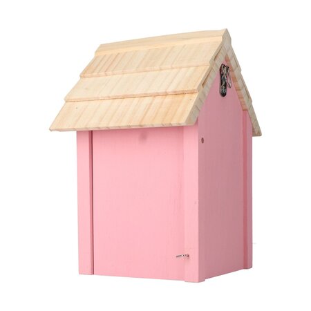 Vogelhaus Rosa - Strandhaus Saint Martin Rosa - Nistkasten - Kohlmeise - Spatz - Blaumeise - Weihnachten Budget Geschenk