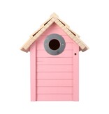 Vogelhaus Rosa - Strandhaus Saint Martin Rosa - Nistkasten - Kohlmeise - Spatz - Blaumeise - Weihnachten Budget Geschenk