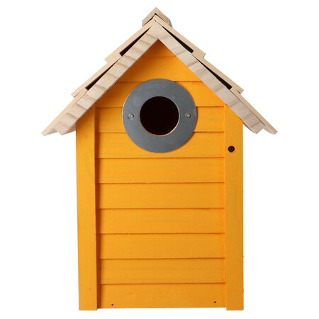 Birdhouse Orange - Saint Eustace Orange - Nesting box - Great Tit - Sparrow - Blue Tit - Budget Christmas Gift