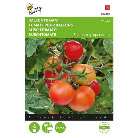 Buzzy Balkontomat Maja - Ideal For Small Spaces Like Balcony - 45 cm. Height