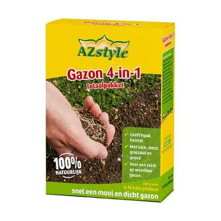 Gazonherstel 4 in 1 - 300 Gram Graszaad - Totaalpakket - Garden Select