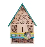 Buzzy Insect Hotel Green 39.5cm - Let Insects Overwinter - Kitchen Garden - Flower Meadow