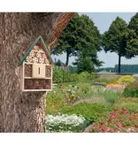 Buzzy Insect Hotel Green 39.5cm - Let Insects Overwinter - Kitchen Garden - Flower Meadow