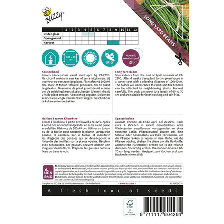 Buzzy Long beans / Black Seeded - Stick / Climbing - Buy Exotic Vegetable Seeds?