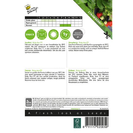 Buzzy Strawberry - Ruby Ann F1 - Hanging Strawberries - Buy Fruit Seeds? - Garden-Select.com