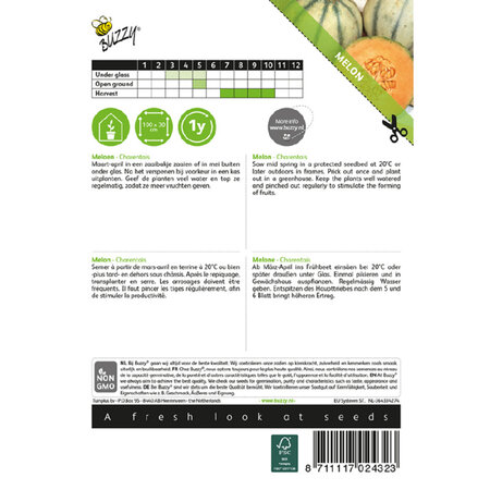 Buzzy Meloen - Charentais - Zoete / Sappige Meloen - Fruitzaden Kopen? - Garden-Select.nl