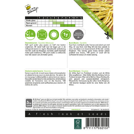 Buzzy Green beans - Gondola - Wax Bean - 100 grams - Buy vegetable seeds?