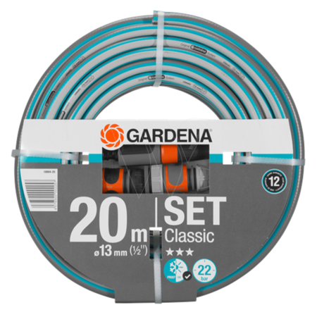Gardena Classic Garden Hose 1/2" Incl Fittings 20 m - Buying Garden Tools? Garden-Select.com