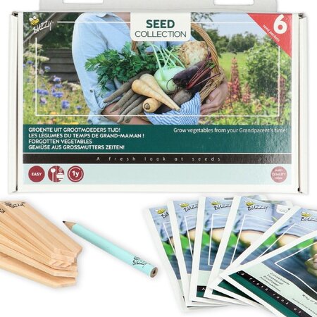 Buzzy Vegetable Collection - 6 Types of Vegetable Seeds - Buy Forgotten Vegetables?