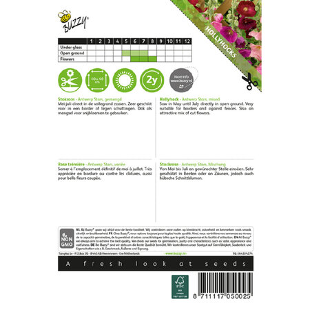 Buzzy Stockmalve - Antwerpener Sterne - Mehrjährige Blumensamen kaufen? Garden-Select.de