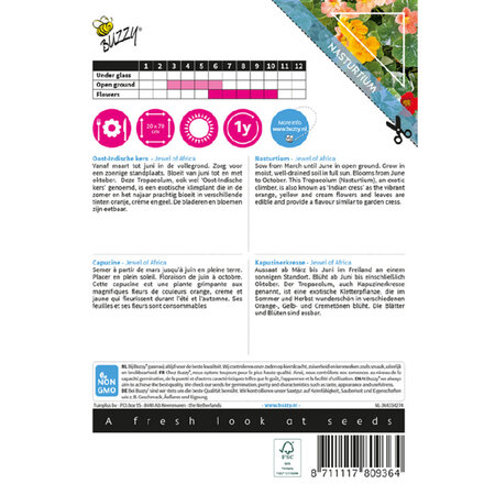 Buzzy Nasturtium - Jewel Of Africa - Climbing Plant - Buy Annual Flower Seeds?